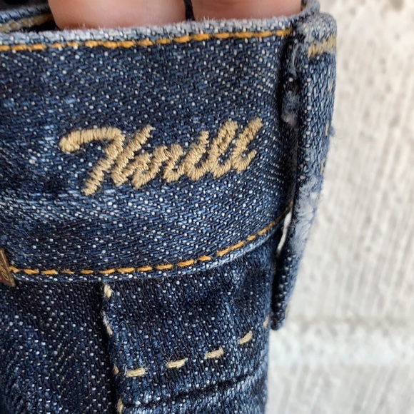 Goldsign Denim Mid Rise Thrill Boot Cut Dark Wash Jeans sz 31 - Picture 4 of 7